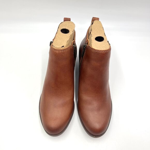 Lucky Brand Womens Size 5 Basel Brown Leather Ankle Boots Booties Shoes‎ - Picture 3 of 15